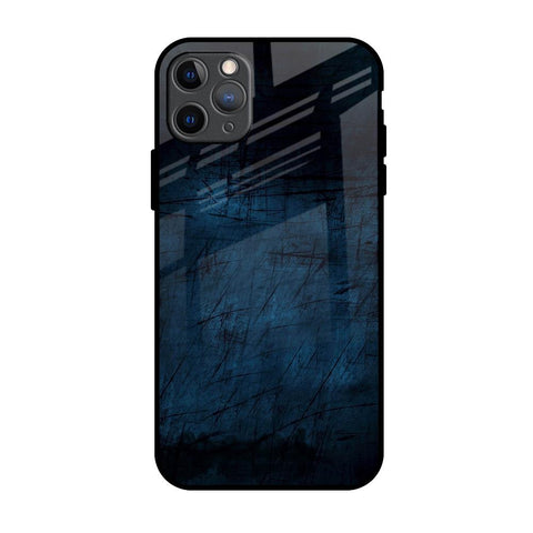Dark Blue Grunge iPhone 11 Pro Max Glass Back Cover Online