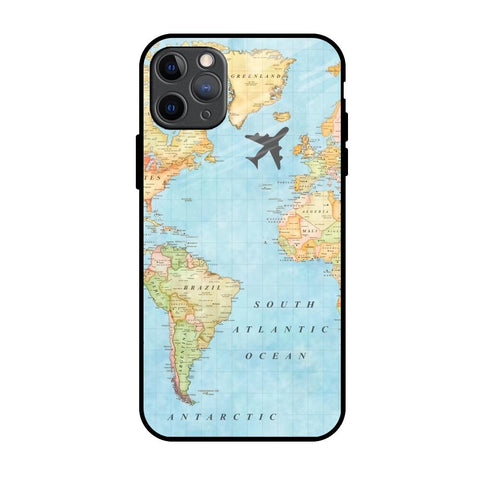 Travel Map iPhone 11 Pro Max Glass Back Cover Online