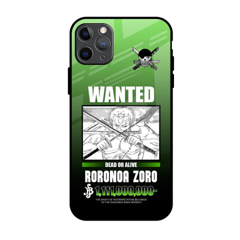 Zoro Wanted iPhone 11 Pro Max Glass Back Cover Online