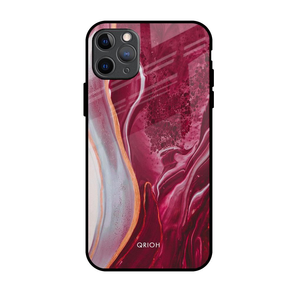 Crimson Ruby iPhone 11 Pro Max Glass Back Cover Online