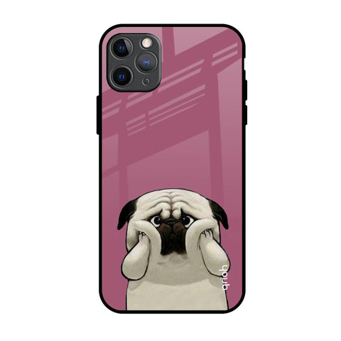 Funny Pug Face iPhone 11 Pro Max Glass Back Cover Online