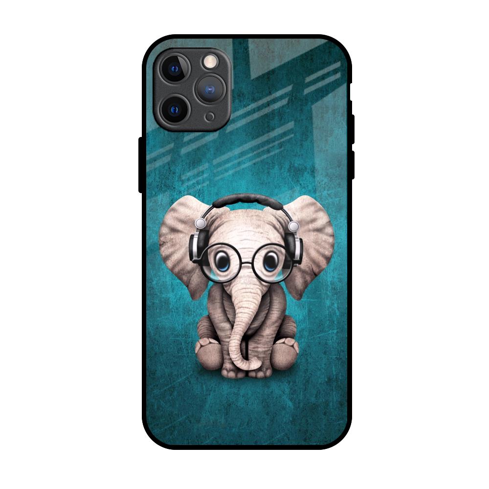 Adorable Baby Elephant iPhone 11 Pro Max Glass Back Cover Online