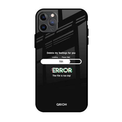 Error iPhone 11 Pro Max Glass Back Cover Online