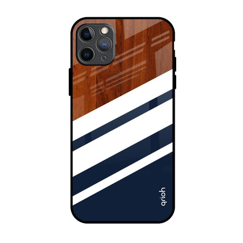 Bold Stripes iPhone 11 Pro Max Glass Back Cover Online