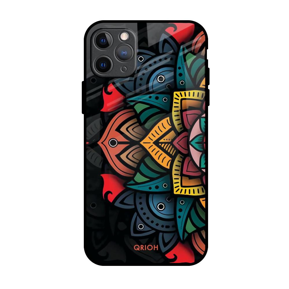 Retro Gorgeous Flower iPhone 11 Pro Max Glass Back Cover Online