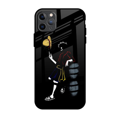 Luffy Line Art iPhone 11 Pro Max Glass Back Cover Online