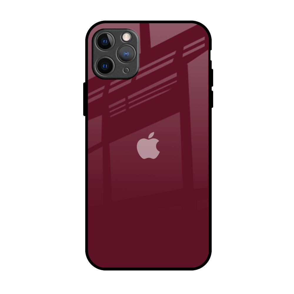 Classic Burgundy iPhone 11 Pro Max Glass Back Cover Online