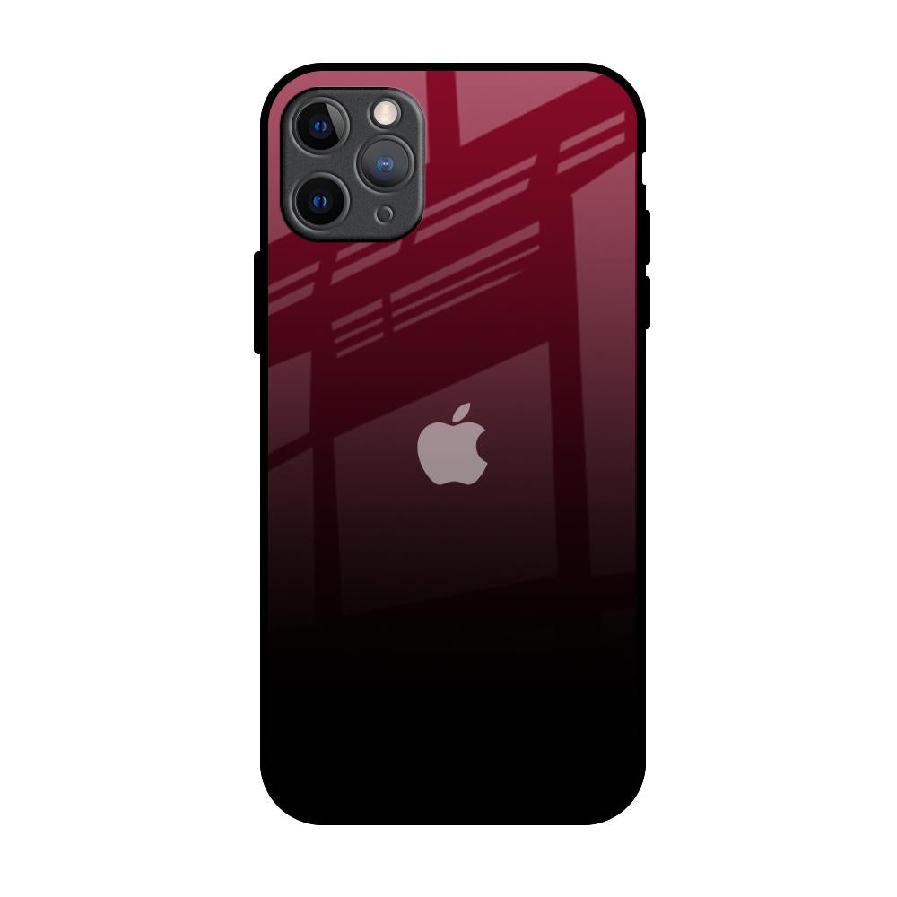 Wine Red iPhone 11 Pro Max Glass Back Cover Online