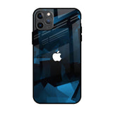 Polygonal Blue Box iPhone 11 Pro Max Glass Back Cover Online