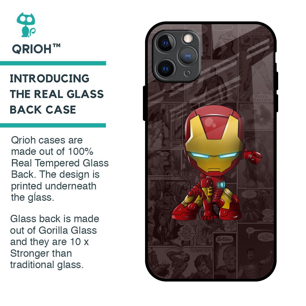 Angry Baby Super Hero Glass Case for iPhone 11 Pro Max