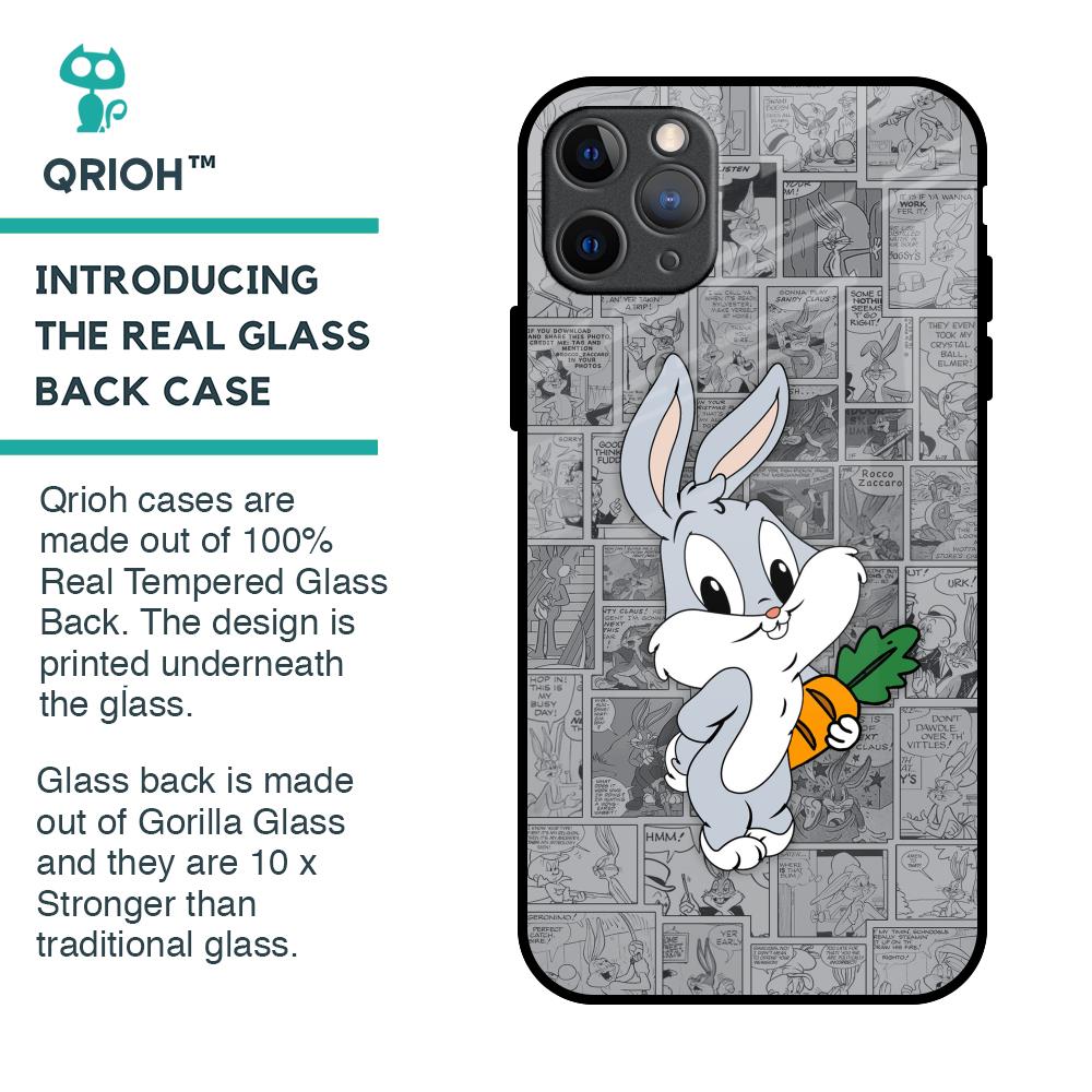 Cute Baby Bunny Glass Case for iPhone 11 Pro Max