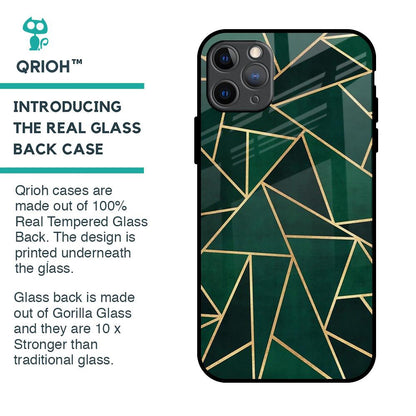 Abstract Green Glass Case For iPhone 11 Pro Max
