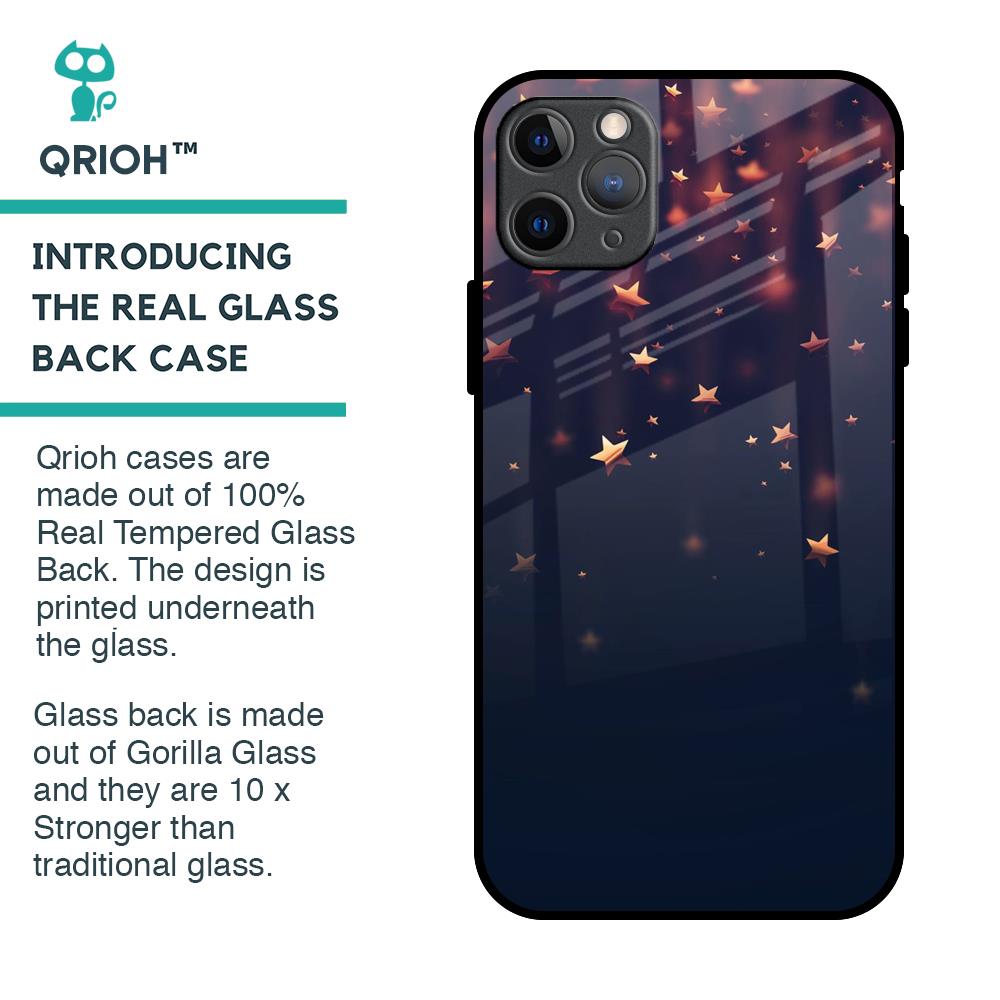 Falling Stars Glass Case For iPhone 11 Pro Max