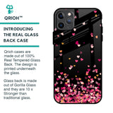 Heart Rain Fall Glass Case For iPhone 11 Pro Max