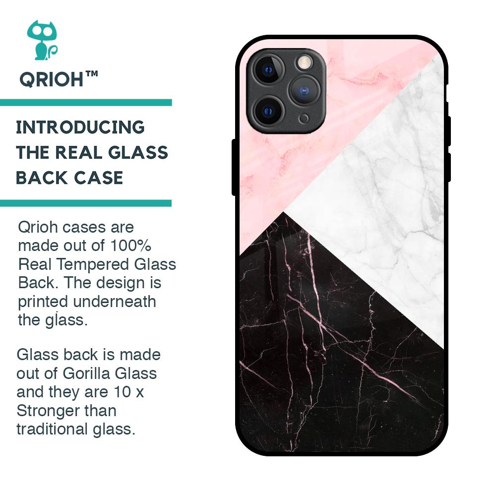 Marble Collage Art Glass Case For iPhone 11 Pro Max
