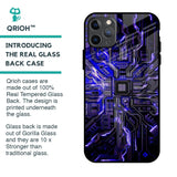 Techno Color Pattern Glass Case For iPhone 11 Pro Max