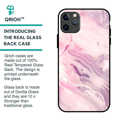 Diamond Pink Gradient Glass Case For iPhone 11 Pro Max