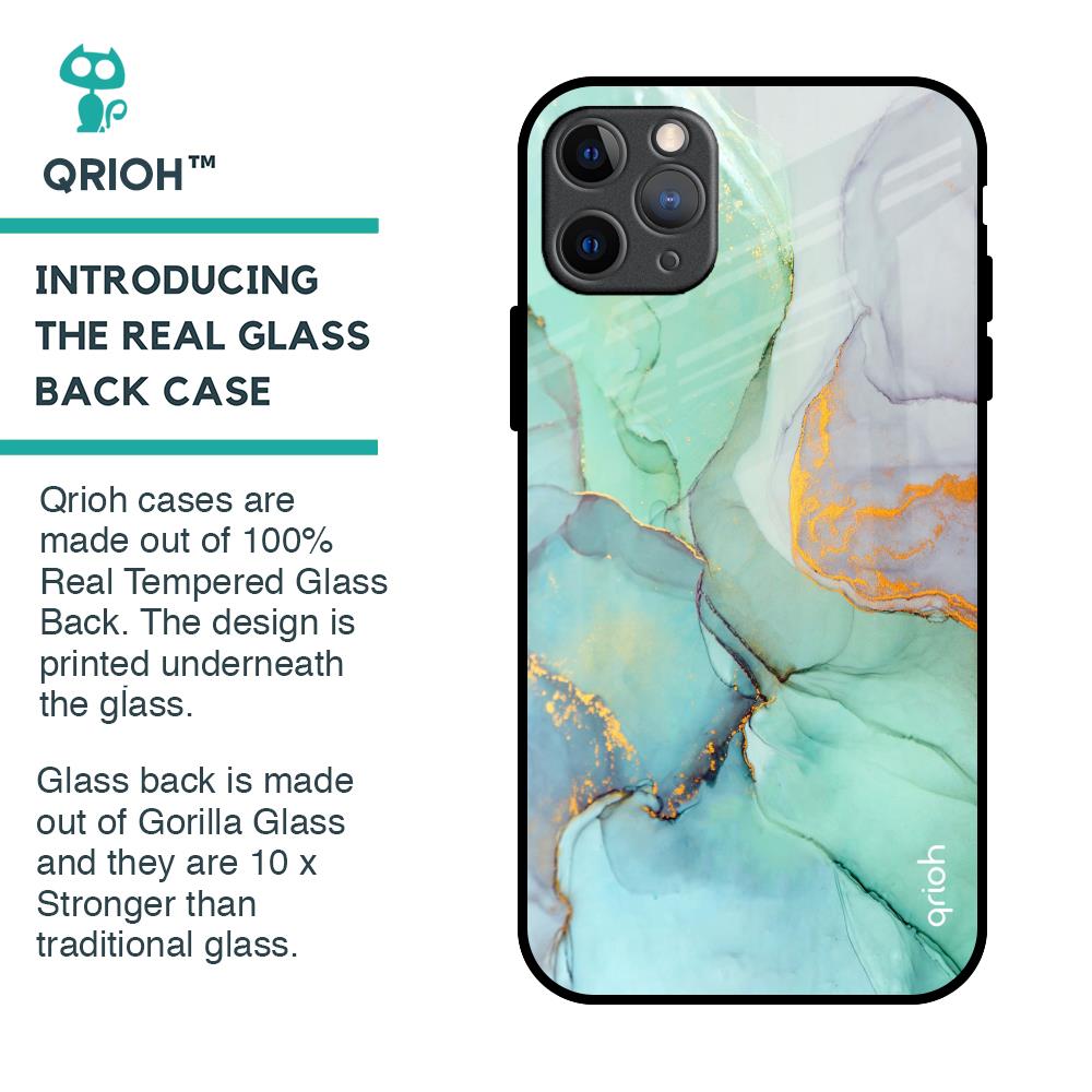Green Marble Glass Case for iPhone 11 Pro Max