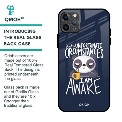 Struggling Panda Glass Case for iPhone 11 Pro Max