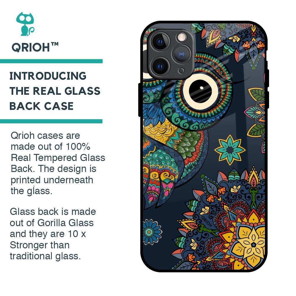 Owl Art Glass Case for iPhone 11 Pro Max