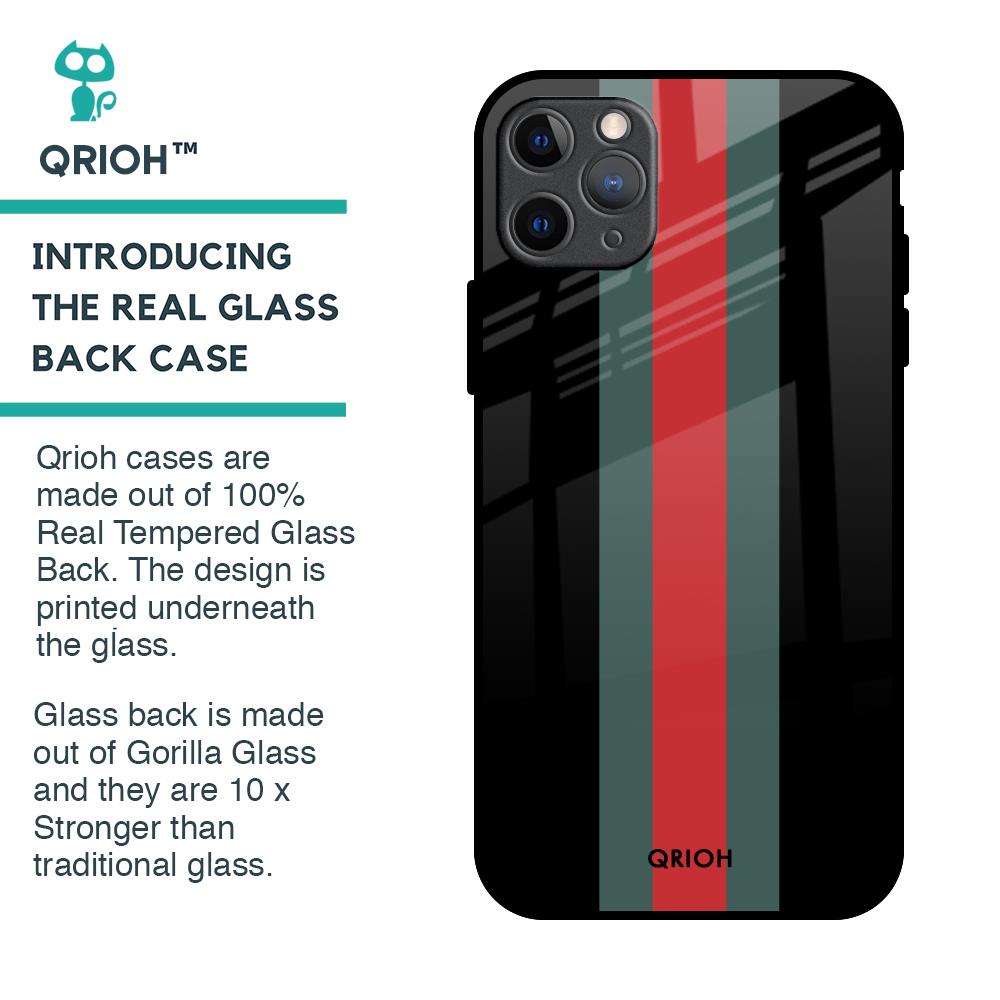 Vertical Stripes Glass Case for iPhone 11 Pro Max