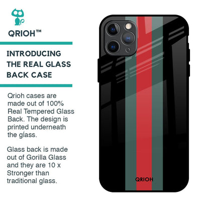 Vertical Stripes Glass Case for iPhone 11 Pro Max