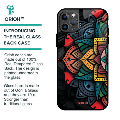 Retro Gorgeous Flower Glass Case for iPhone 11 Pro Max