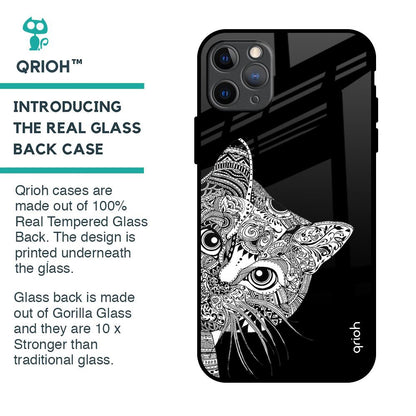 Kitten Mandala Glass Case for iPhone 11 Pro Max