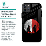 Anime Red Moon Glass Case for iPhone 11 Pro Max