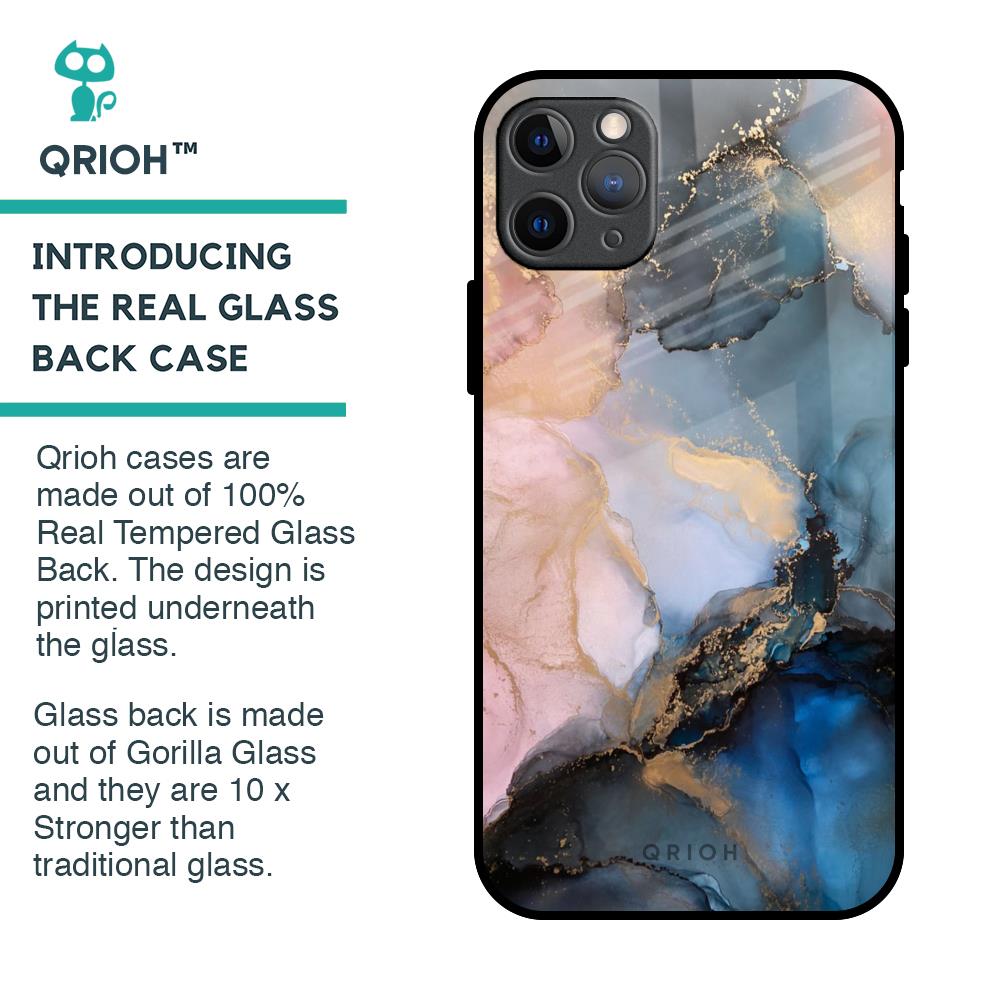 Marble Ink Abstract Glass Case for iPhone 11 Pro Max