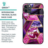 Electroplated Geometric Marble Glass Case for iPhone 11 Pro Max