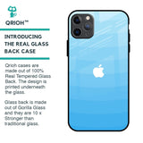 Wavy Blue Pattern Glass Case for iPhone 11 Pro Max