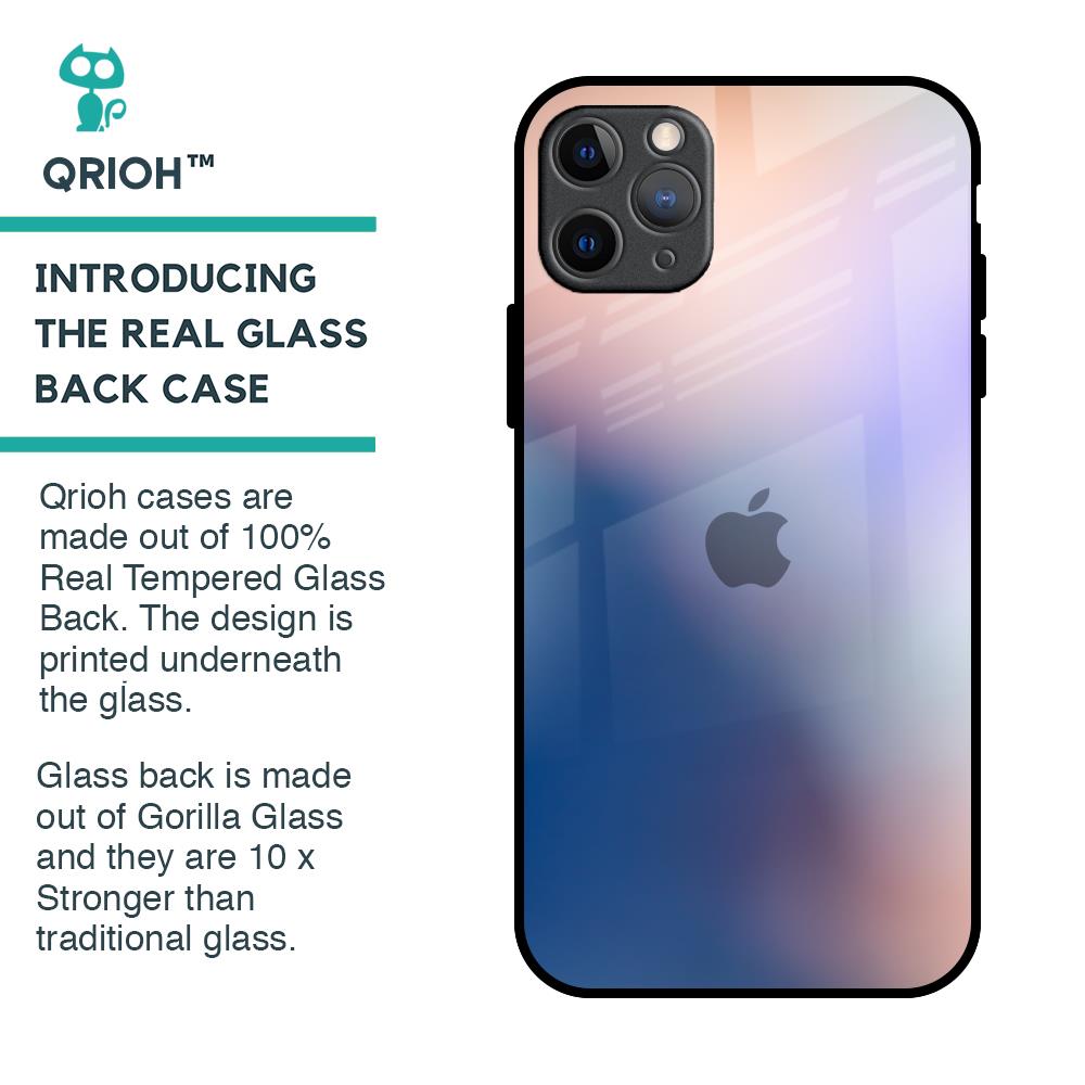 Blue Mauve Gradient Glass Case for iPhone 11 Pro Max