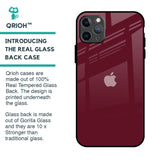 Classic Burgundy Glass Case for iPhone 11 Pro Max