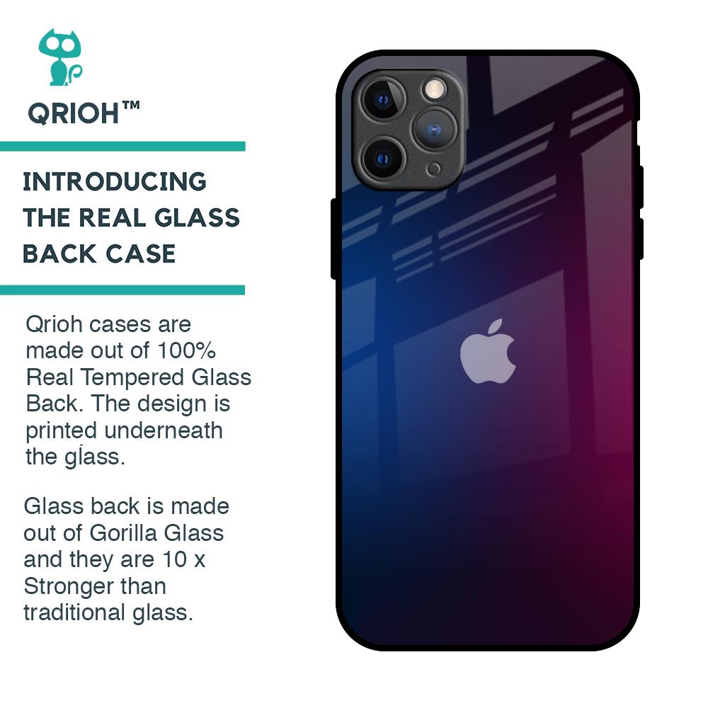 Mix Gradient Shade Glass Case For iPhone 11 Pro Max