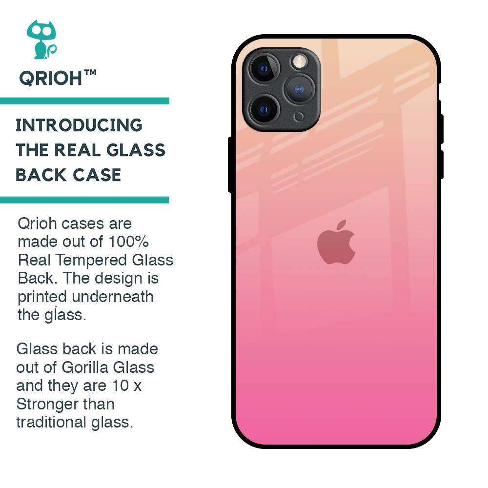 Pastel Pink Gradient Glass Case For iPhone 11 Pro Max