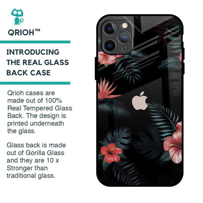 Tropical Art Flower Glass Case for iPhone 11 Pro Max