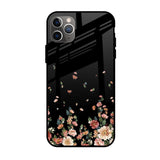 Floating Floral Print Apple iPhone 11 Pro Max Glass Cases & Covers Online