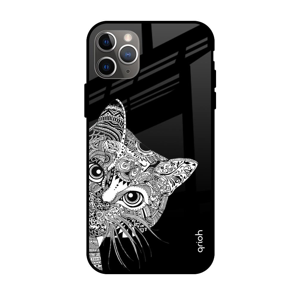 Kitten Mandala Apple iPhone 11 Pro Max Glass Cases & Covers Online