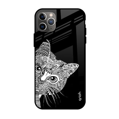 Kitten Mandala Apple iPhone 11 Pro Max Glass Cases & Covers Online
