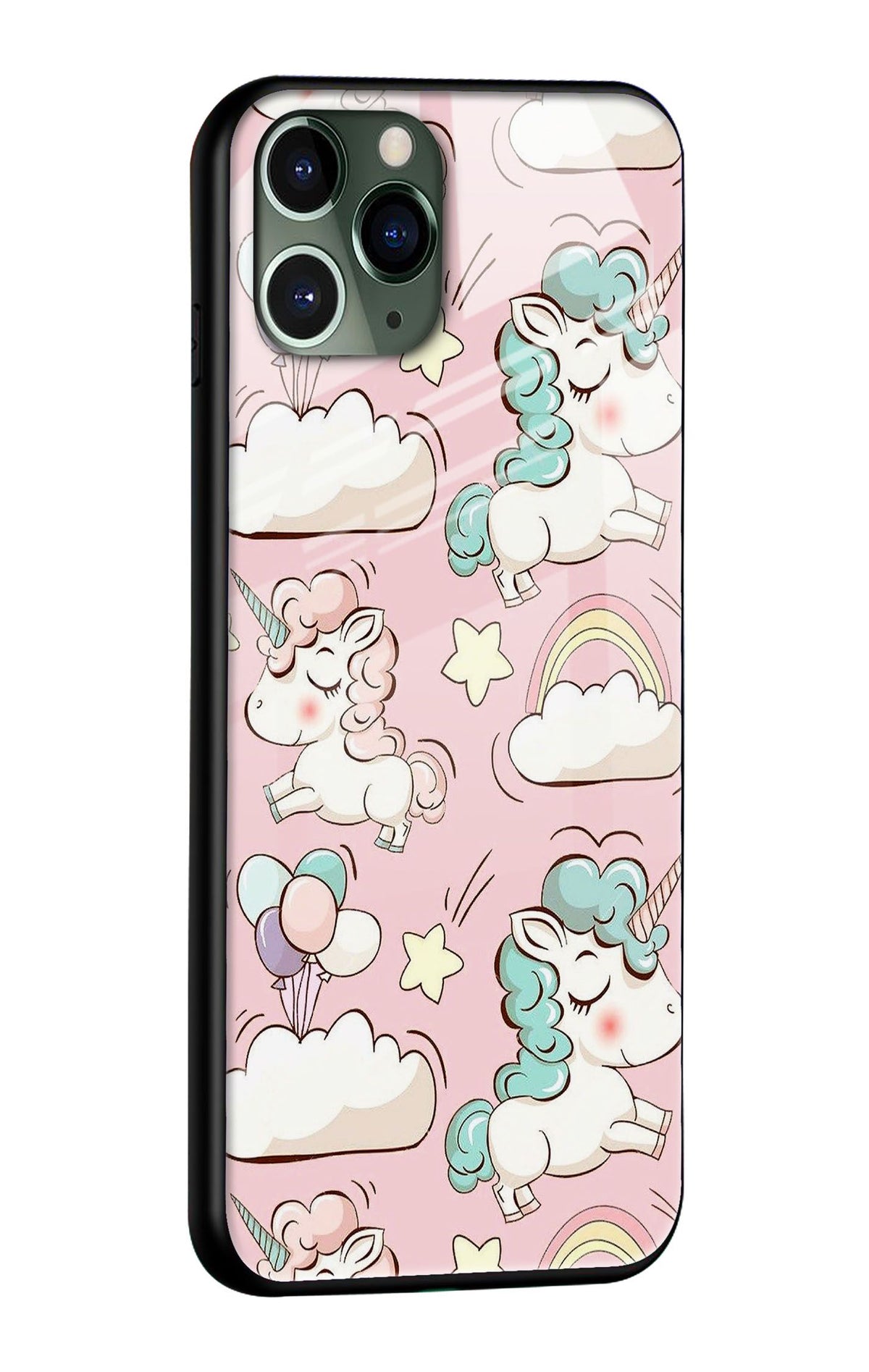 Balloon Unicorn Glass case for iPhone 11 Pro Max