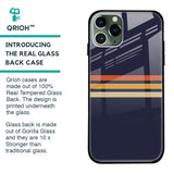 Tricolor Stripes Glass Case For iPhone 11 Pro Max