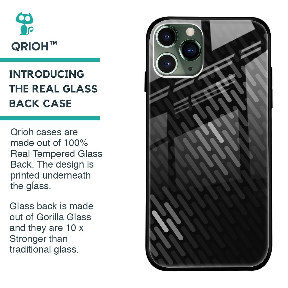 Dark Abstract Pattern Glass Case For iPhone 11 Pro Max