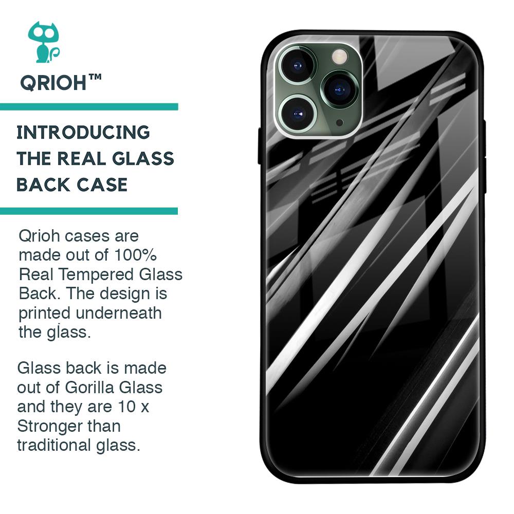 Black & Grey Gradient Glass Case For iPhone 11 Pro Max