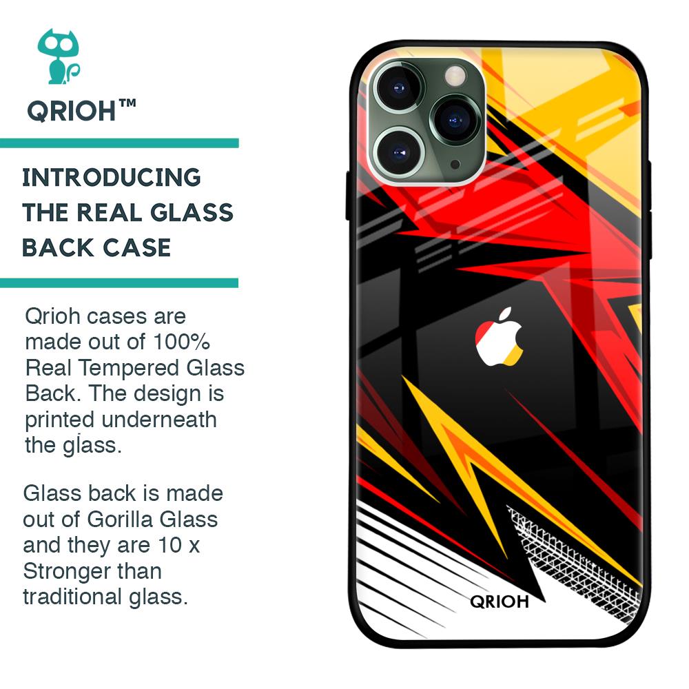 Race Jersey Pattern Glass Case For iPhone 11 Pro Max