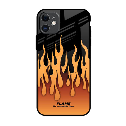 Fire Flame iPhone 11 Glass Back Cover Online