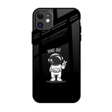 Peace Out Astro iPhone 11 Glass Back Cover Online