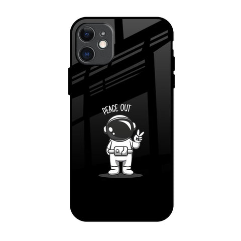 Peace Out Astro iPhone 11 Glass Back Cover Online