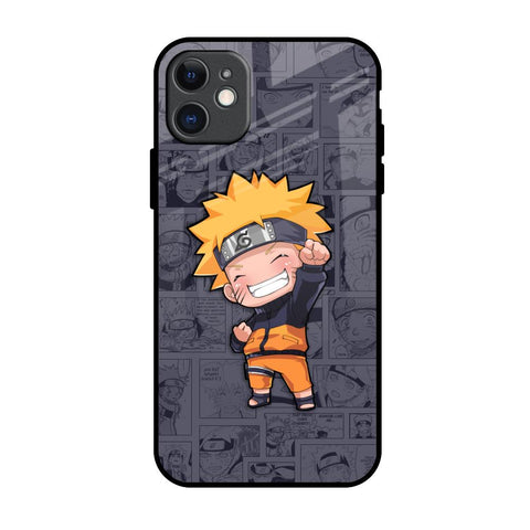 Orange Chubby iPhone 11 Glass Back Cover Online