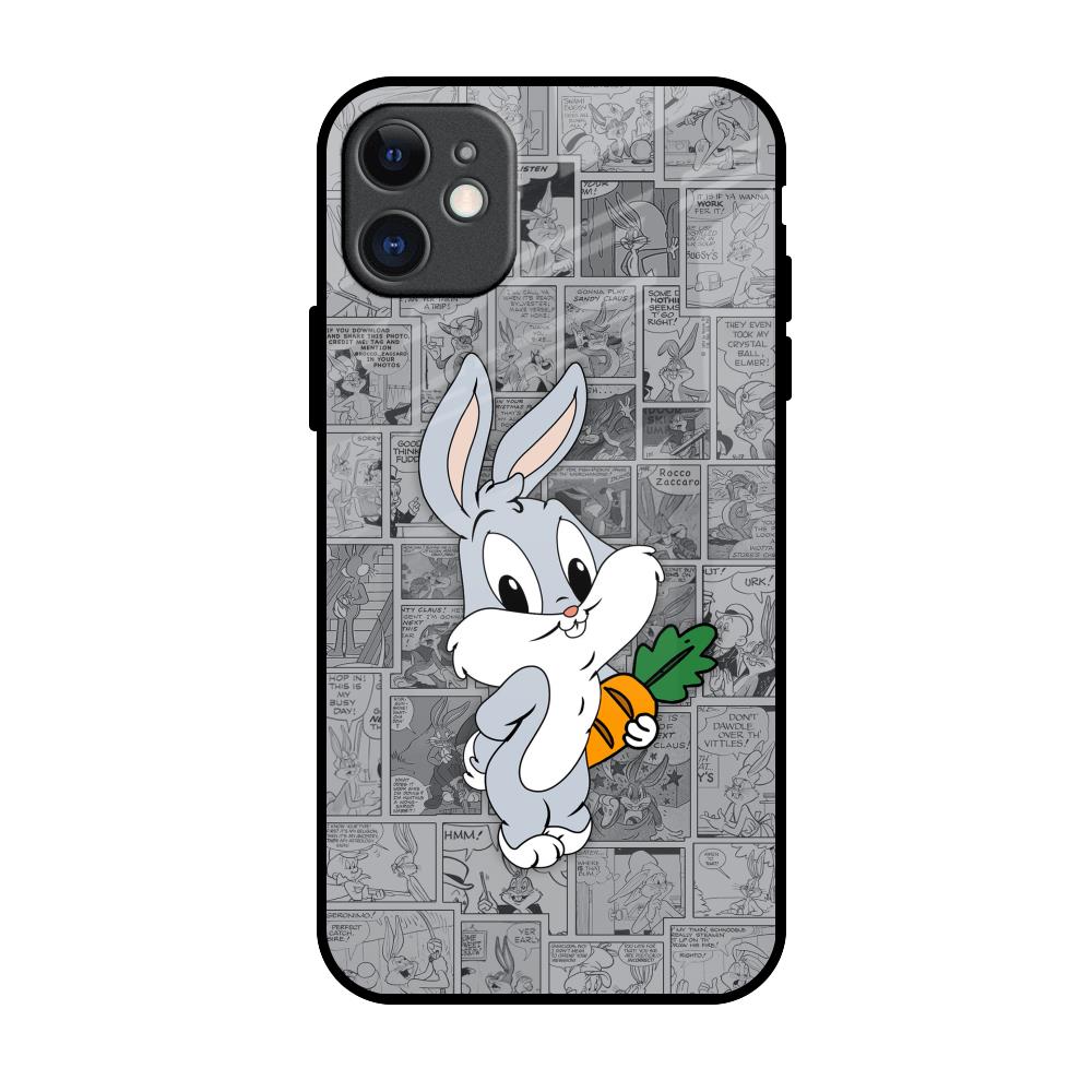 Cute Baby Bunny iPhone 11 Glass Back Cover Online